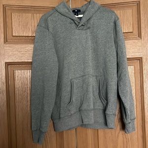 Gray v neck sweatshirt